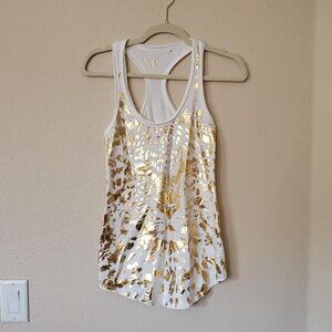 Guess Gold Lion Print Tank Top size S